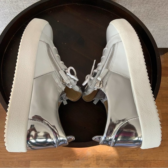 Giueseppe Zanotti Double Zip Sneaker Size 43 IT/ 10 US - Picture 8 of 15